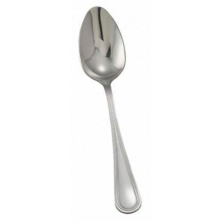 Winco 0030-10 8 1/4" Shangarila Flatware Stainless Steel European Size Tablespoon