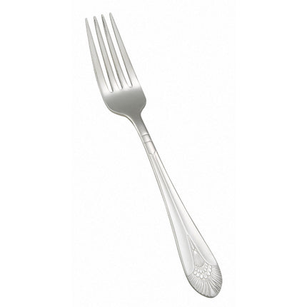 Winco 0031-11 8" Peacock Flatware Stainless Steel European Size Table Fork