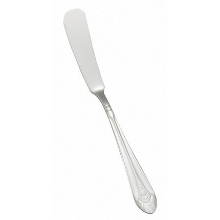 Winco 0031-12 6 3/4" Peacock Flatware Stainless Steel Butter Spreader