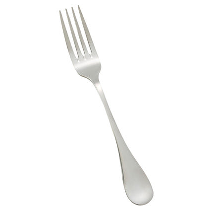 Winco 0037-11 8 3/8" Venice Flatware Stainless Steel European Size Table Fork