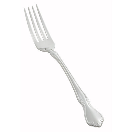 Winco 0039-11 8-1/8" Chantelle Flatware 18/8 Stainless Steel European Size Table Fork