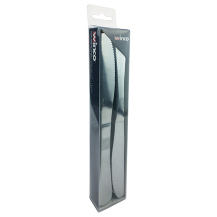 Winco 0083-08 Elite Dinner Knife, Stainless Steel, 8-5/8"