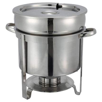 Winco 211 11 Qt. Stainless Steel Soup Chafer