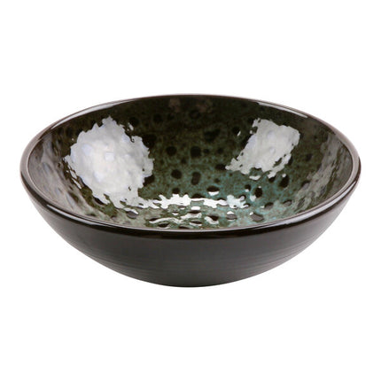 GET SH.TR-1320TKY Stone Heart Green Terracotta 7.28" Chinese Bowl - 12/Case