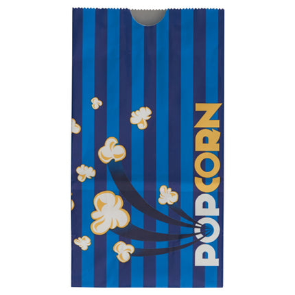 Winco Benchmark 41285 Popcorn Butter Bags Popcorn Supplies 85 oz. Blue