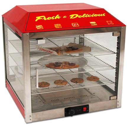 Winco Benchmark 51048 Stainless Steel 18" Countertop Hot Food Display Case