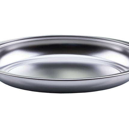 Winco 603-FP Stainless Steel Oval Food Pan for 8 Qt. 603 Madison Chafer