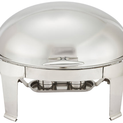 Winco 603 Madison 8 Qt. Stainless Steel Oval Chafer