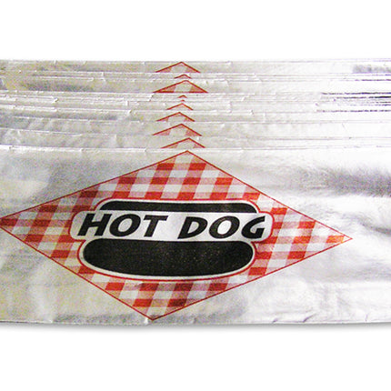 Winco Benchmark 68002 Hot Dog Foil Bags 1000 Bags Per Pack