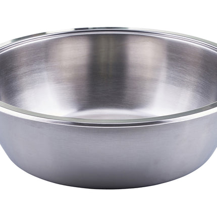 Winco 708-FP 6 Qt. Stainless Steel Round Food Pan for 708 Crown Chafer