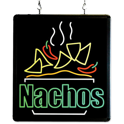 Winco Benchmark 92004 Ultra Bright Nachos Merchandising Sign LED