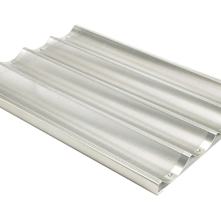 Winco ABPN-4 Aluminum Four Slot Baguette Pan