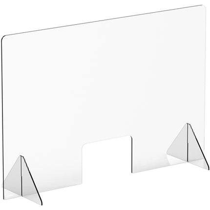 Winco ACSS-4832W Countertop Safety Shield with Window, 48" x 32"