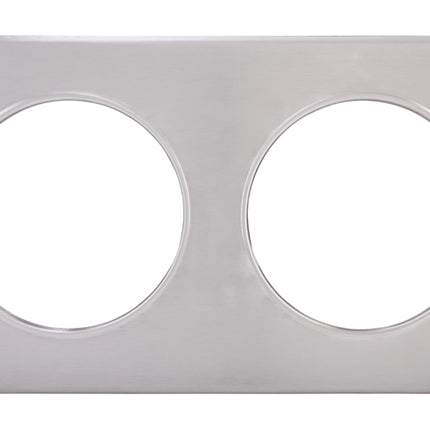 Winco ADP-808 2 Hole Steam Table Adapter Plate - 8 3/8"