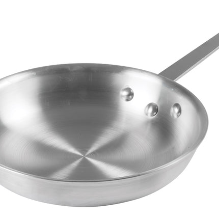 Winco AFP-10A Gladiator 10" Aluminum Fry Pan with Natural Finish