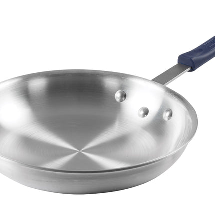 Winco AFP-12A-H Gladiator 12" Aluminum Fry Pan with Sleeve and Natural Finish