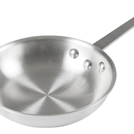 Winco AFP-8A Gladiator 8" Aluminum Fry Pan with Natural Finish