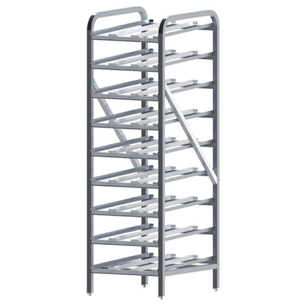 Winco ALCR-9 Full Size Stationary Aluminum Can Rack for #10 and #5 Cans