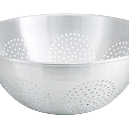 Winco ALO-16 16 Qt. Aluminum Chinese Colander