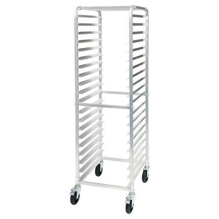 Winco ALRK-20BK 20 Pan Unassembled End Load Full Height Bun/Sheet Pan Rack with Brake