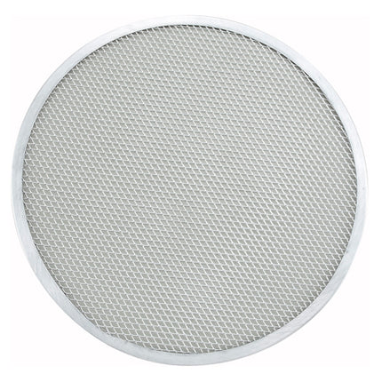 Winco APZS-15 Round 15" Diameter Seamless Aluminum Mesh Pizza Screen