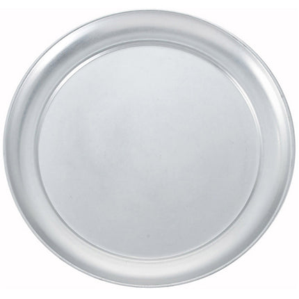 Winco APZT-7 7" Wide-Rim Aluminum Pizza Pan