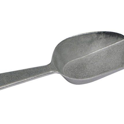 Winco ASFB-4 One Piece Flat Bottom Aluminum Scoop - 4 oz.