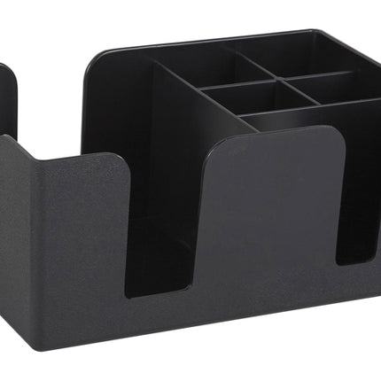 Winco BC-6 Black Plastic Bar Caddy