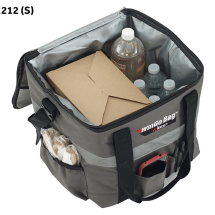 Winco BGCB-1212 Small  Gray Insulated Polyester Premium Catering WinGo Bag