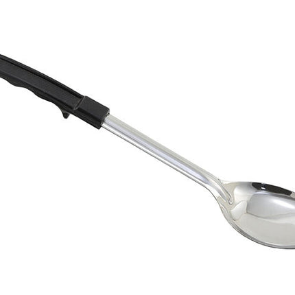 Winco BHON-13 13" Stainless Steel Solid Basting Spoon with Plastic Handle