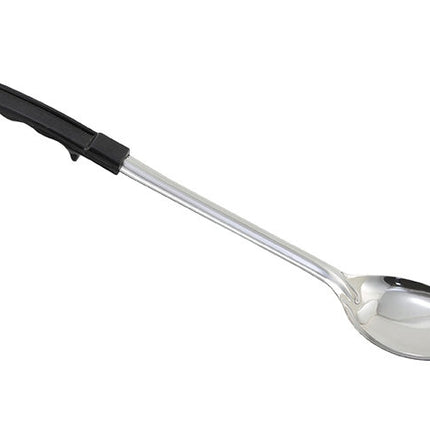 Winco BHON-15 15" Stainless Steel Solid Basting Spoon with Plastic Handle