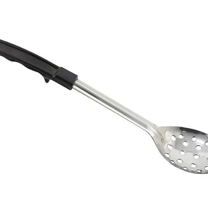 Winco BHPN-11 11" Stainless Steel Perforated Basting Spoon with Plastic Handle