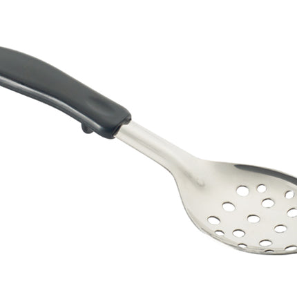 Winco BHPP-11 11" Perforated Stainless Steel Basting Spoon with Coated Handle