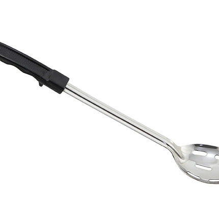 Winco BHSN-15 15" Stainless Steel Slotted Basting Spoon with Plastic Handle