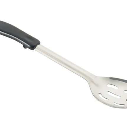 Winco BHSP-13 13" Slotted Stainless Steel Basting Spoon with Coated Handle