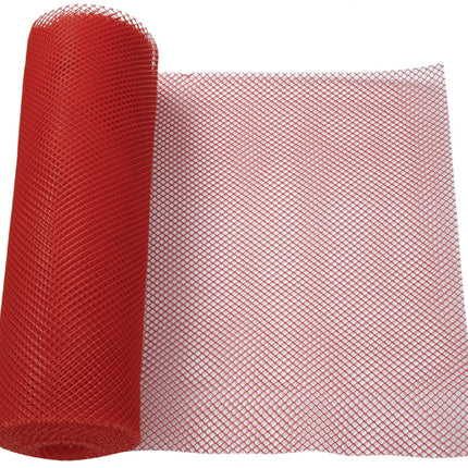 Winco BL-240R 2 Red Plastic Mesh Bar Mat/Shelf Liner