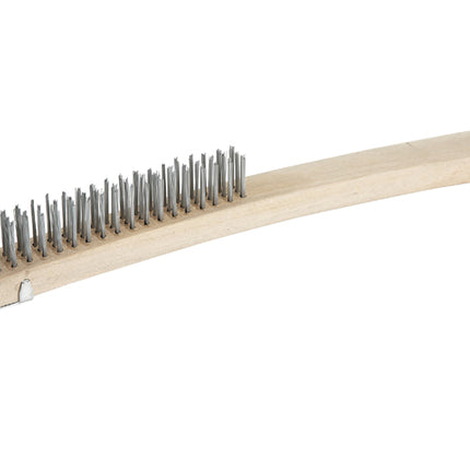 Winco BR-319 14" Wire Brush with Steel Bristles