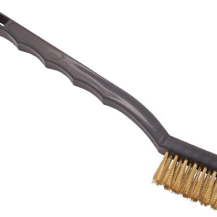 Winco BR-7B 7" Toothbrush Style Utility Brush with Brass Bristles