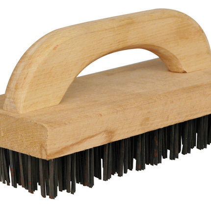 Winco BR-9 Butcher Block Brush with Steel Bristles