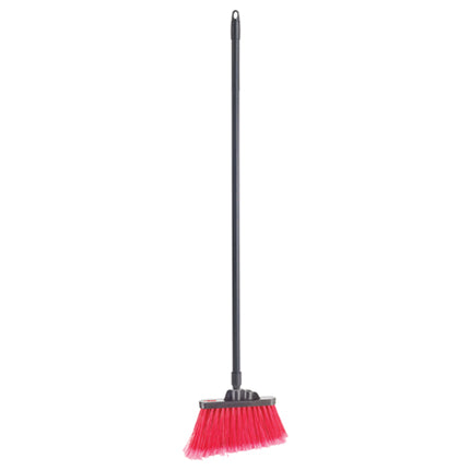 Winco BRAF-9R-H Angled Broom with 48" Fiberglass Handle, Flagged, Medium-Duty