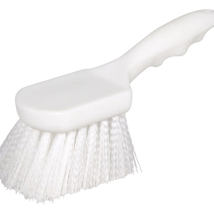 Winco BRN-8P Plastic Scrubbing Brush with Nylon Bristles -  8"