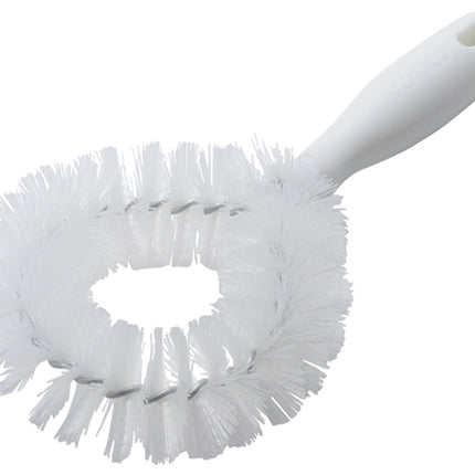 Winco BRV-10 White Vegetable Brush with Polyester Bristles