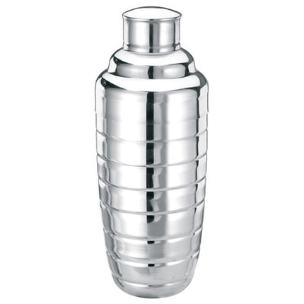 Winco BS-3B Stainless Steel 24 oz. Three Piece Beehive Cocktail Shaker Set