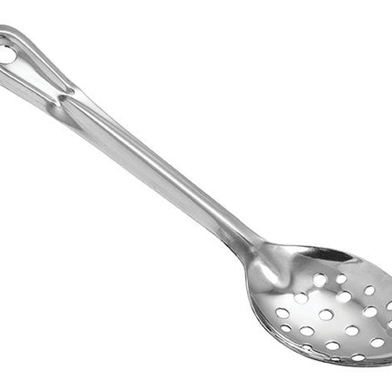 Winco BSPN-11 11" Stainless Steel Perforated Basting Spoon