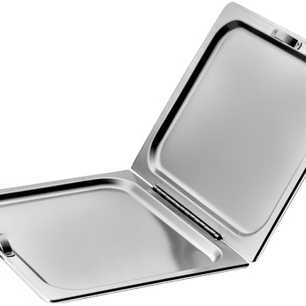 Winco C-HFC1 Stainless Steel Flat Hinged Steam Table Pan Cover