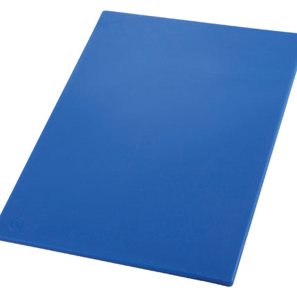 Winco CBBU-1520 Blue Polyethylene Plastic Cutting Board - 15" x 20" x 1/2"