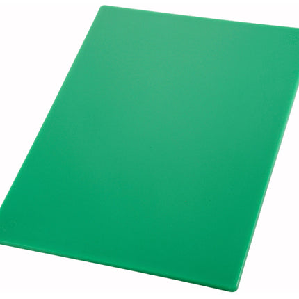 Winco CBGR-1824 Green Polyethylene Plastic Cutting Board -  18" x 24" x 1/2"