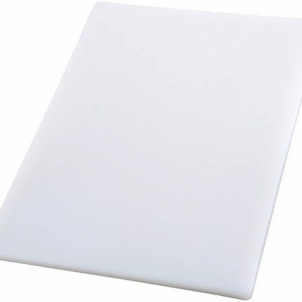 Winco CBH-1824 18" x 24" x 0.75" White Plastic Cutting Board