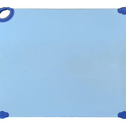 Winco CBK-1520BU 15" x 20" Blue StatikBoard Co-Polymer Plastic Cutting Board with Hook