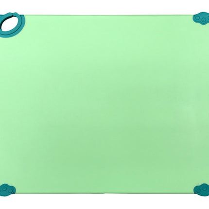 Winco CBK-1520GR 15" x 20" Green StatikBoard Co-Polymer Plastic Cutting Board with Hook